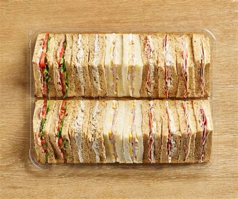 Meat Sandwich Platter 20 Pieces | Morrisons Food to Order | Sandwich platter, Order food, Meat ...