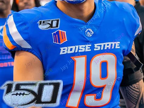 2021 Custom Boise State Football Jersey College 4 Brett Rypien 22 ...