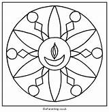 Rangoli Designs For Coloring Pages sketch template