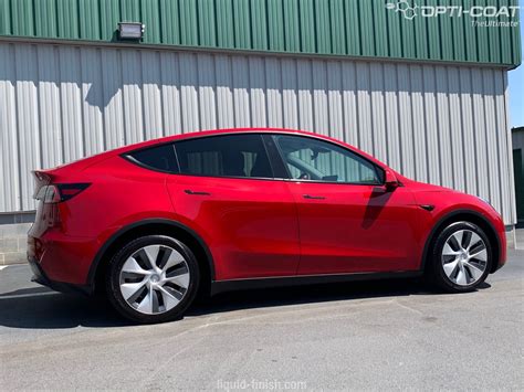 Tesla Model Y Red 2024 - Bette Chelsae