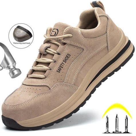 Steel Toe Work Safety Shoes Men Women Work Sneakers Lightweight ...