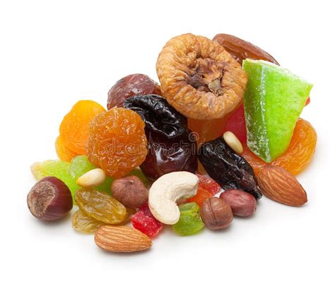 Mix Dried Fruits and Nuts Isolated Stock Image - Image of healthy, fresh: 37601483