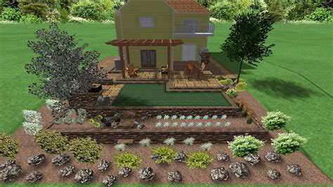 Online Landscape Designs-2d and 3d garden design images