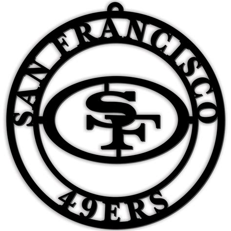 San Francisco 49ers Silhouette Logo Cutout Door Hanger - Sports Unlimited