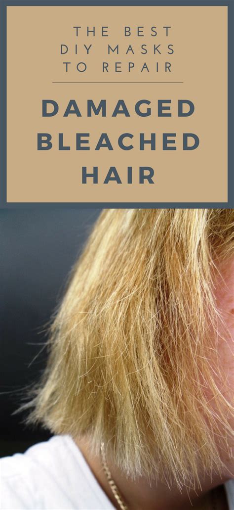 The Best DIY Masks To Repair Damaged Bleached Hair - TheBeautyMania.net | Bleached hair, Bleach ...