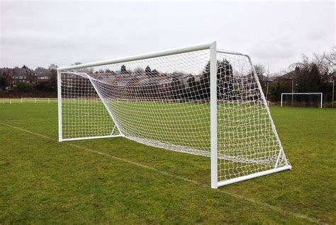 Folding aluminium goal post, adult foldaway 24'x8' goalposts