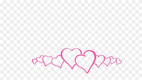 Hot Pink Heart Border Clip Art At Clipart Library - Happy Valentines Day 2018 - Free Transparent ...