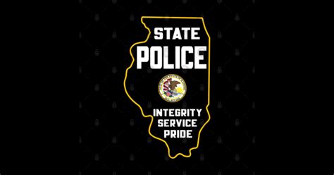 Illinois State Police - w Seal Integrity Pride Service Logo - Illinois ...