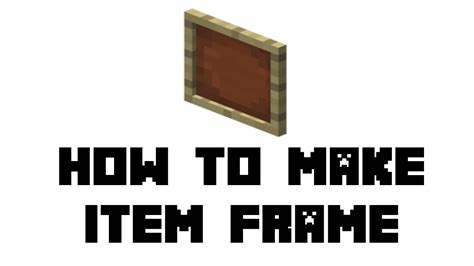 How To Build An Item Frame Door In Minecraft | Webframes.org