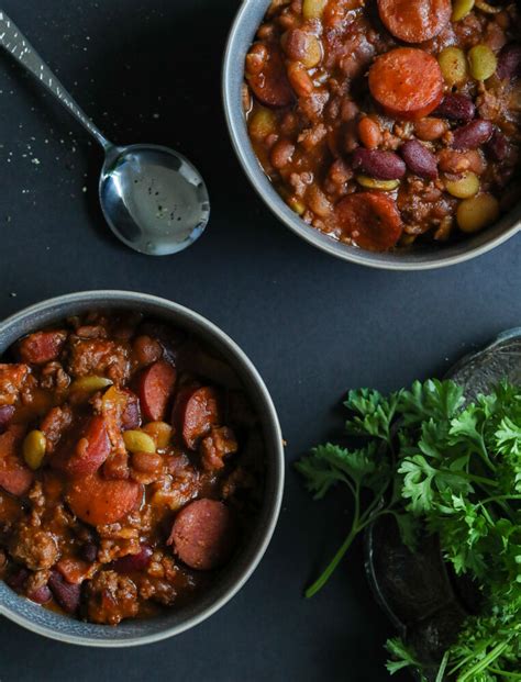 Hearty Slow Cooker Cowboy Beans - Daily Appetite