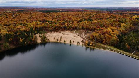 Huron Manistee National Forest fall colors in Michigan Photograph by Eldon McGraw - Fine Art America