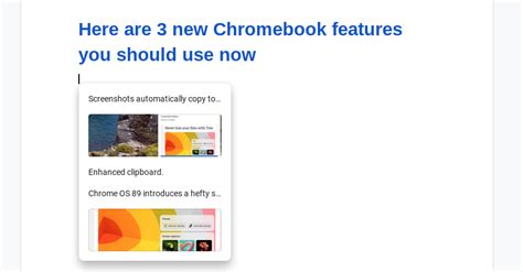 Here are 3 new Chromebook features you should use now