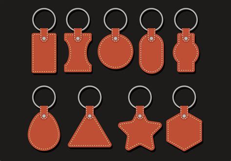 Free Printable Leather Keychain Template - Printable Templates by Nora