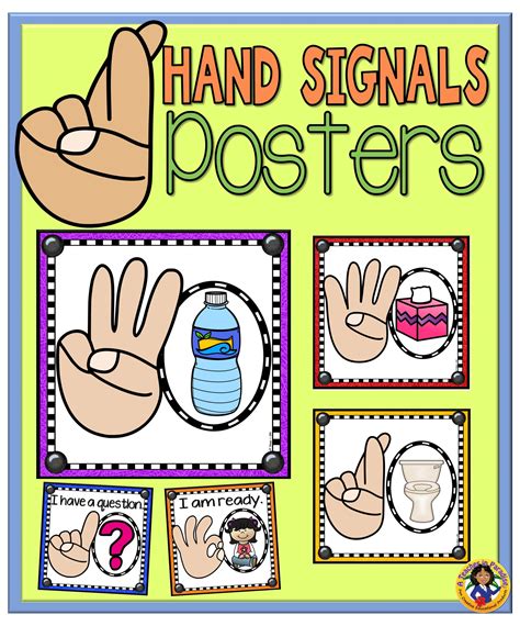 Printable Classroom Hand Signals - Printable Word Calendar