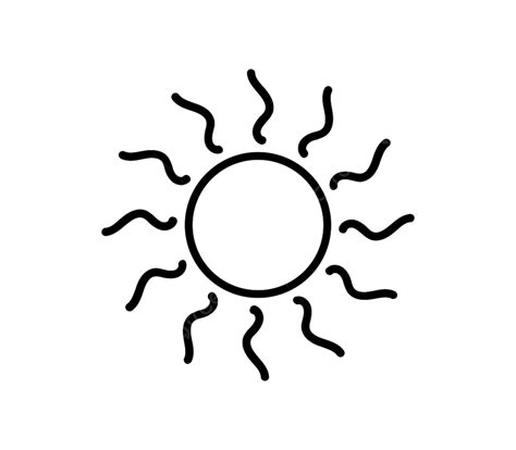 Sun Symbol Vector PNG Images, Sun Icon Vector Illustration Symbol ...