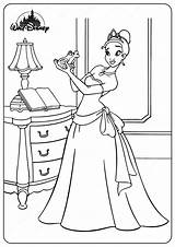 Princess Tiana Coloring Pages sketch template