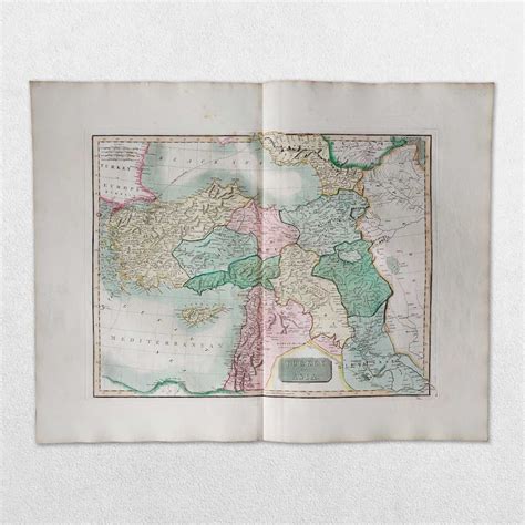 Map of Turkey In Asia From 'A New General Atlas, consisting of A Series ...