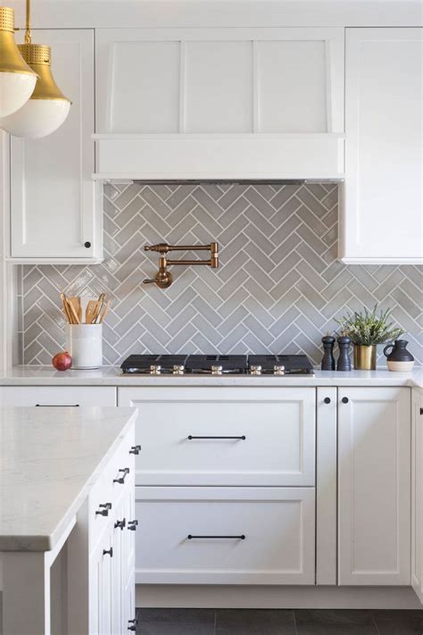 41+ Colorful Herringbone Backsplash Ideas - ( TRENDY ) - Backsplashes ...