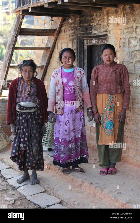 Nepali people in Nepal Himalaya Stock Photo - Alamy