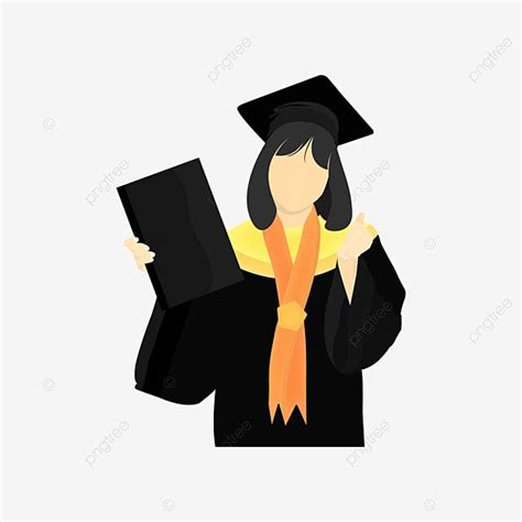 Happy Graduation Clipart PNG Images, Happy Graduation With Girl Fashion, Graduation, Wisuda ...