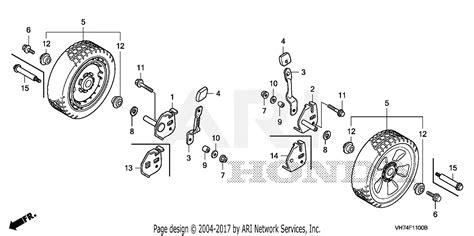 Honda HRX217K5 HYAA LAWN MOWER, USA, VIN# GJAAA-1000001 Parts Diagram ...