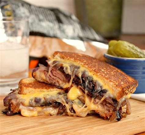 Grilled Cheese & Roast Beef Sandwiches