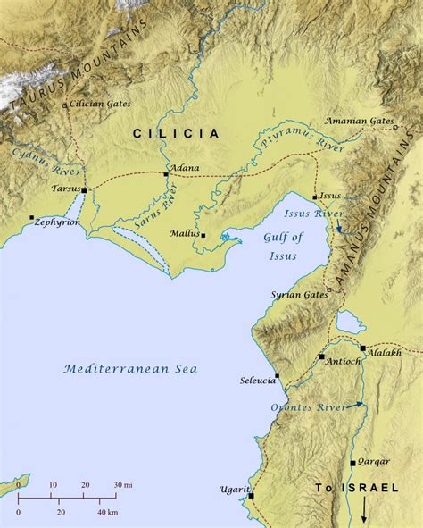 The Cilician Plain and Tarsus – Bible Mapper Atlas