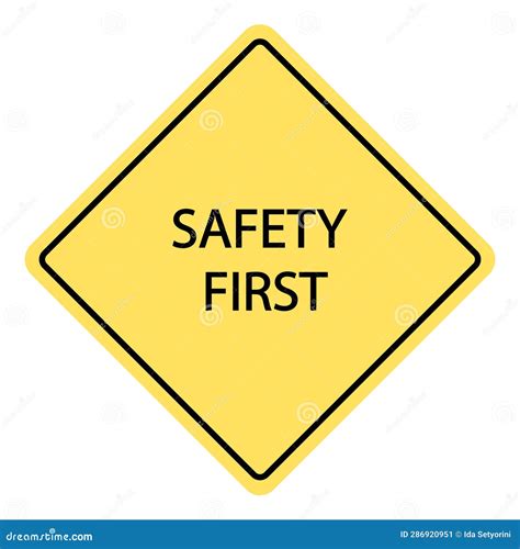 Safety first icon vector stock illustration. Illustration of caution ...