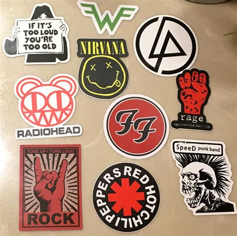 80s/90s Punk Rock Band Stickers | Etsy