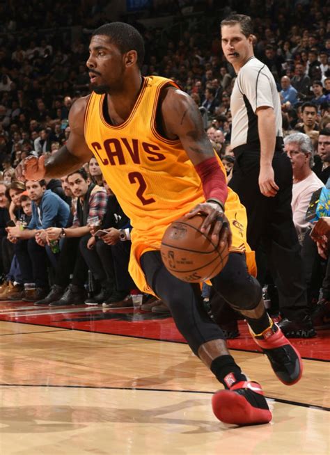 Kyrie Irving Wears Black/Red-Yellow Nike Kyrie 2 PE | Sole Collector