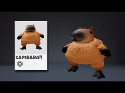 🙊 COMO HACER EL AVATAR DE CAPIBARA PANZON EN ROBLOX 🙊 - YouTube