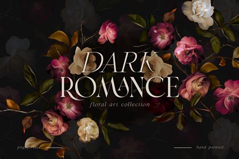 Dark Romance Floral Art Collection | Graphic Objects ~ Creative Market