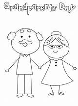 Grandparent Coloring Pages sketch template