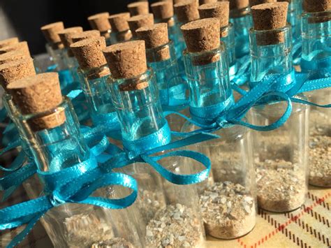 Miniature Message in a Bottle with Sand | Wedding Favors