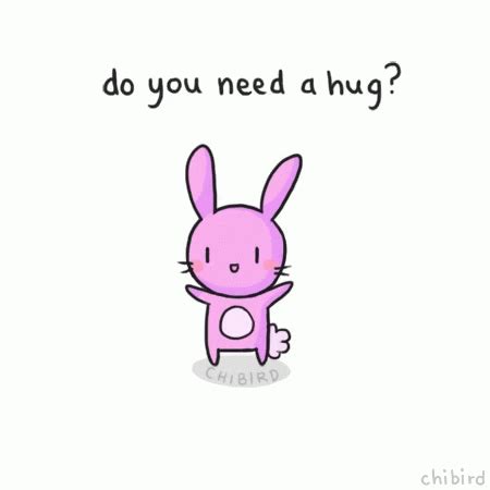 Hug Bunny GIF - Hug Bunny Pink - Discover & Share GIFs