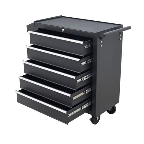 PreAsion Tool Car with Wheels Five-drawer Wheeled Tool Cart Mobile ...