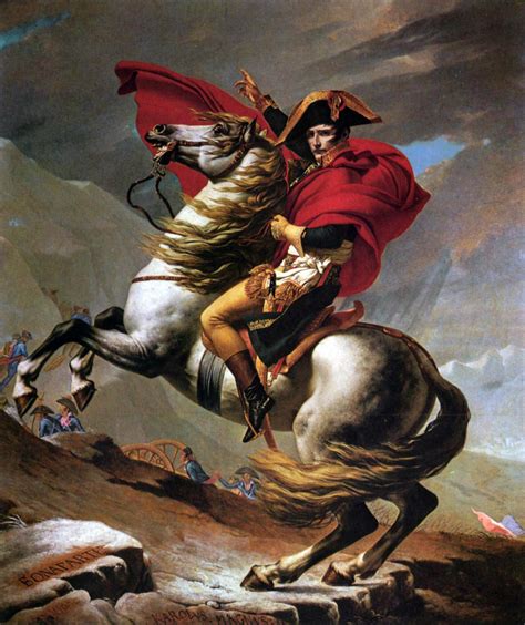 Bonaparte crossing the Great St Bernard Pass, 1803, 231×246 cm by ...