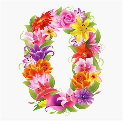 Flower Clipart Number - Flower Numbers Transparent , Free Transparent ...