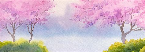 Watercolor Spring Landscape at PaintingValley.com | Explore collection of Watercolor Spring ...