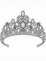Tiara Coloring Page sketch template