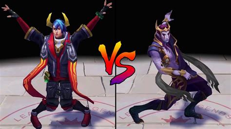 Lunar Beast Aphelios vs Nightbringer Aphelios Skin Comparison Spotlight ...