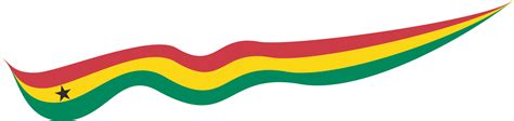 Ghana Flag Ribbon Shape 35886519 PNG