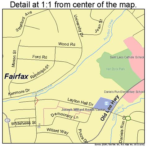 Fairfax Virginia Street Map 5126496