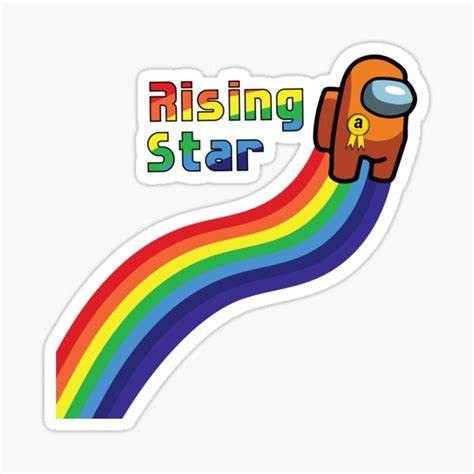 Among Us Character Rainbow Among Us Character Rainbow Stickers | Redbubble