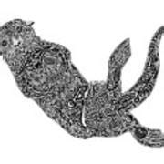 Sea Otter Drawing by Carol Lynne