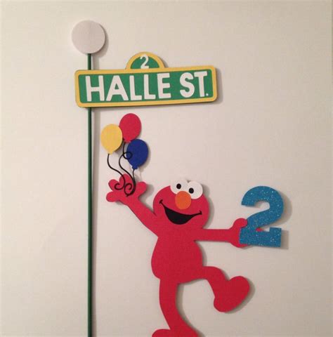 Sesame Street inspired Elmo Cake Topper set by Getcreativewithkay on ...