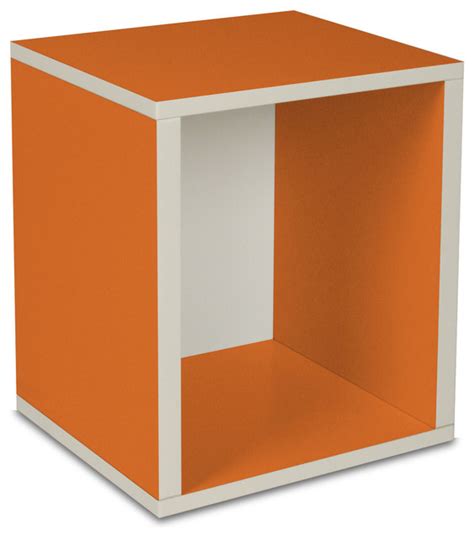 Way Basics Eco Stackable Storage Cube Plus, Orange - Modern - by Way Basics