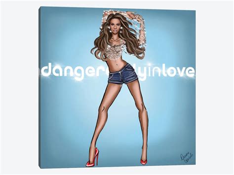 Beys Dangerously In Love Canvas Artwork by AtelierConsolo | iCanvas