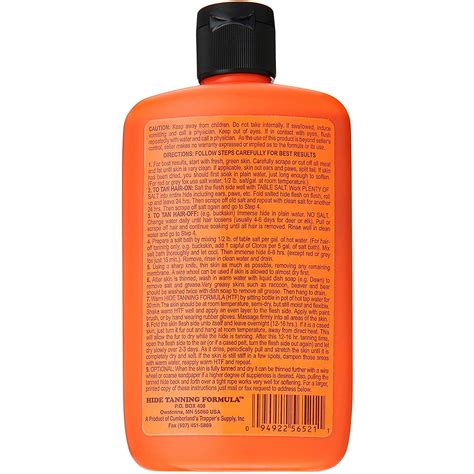 CUMBERLAND'S DEER HUNTER'S & TRAPPER'S - HIDE TANNING FORMULA 8OZ ...