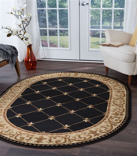 Bliss Rugs Olivet Traditional Indoor Oval Area Rug - Walmart.com ...